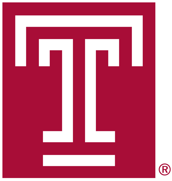 Temple Owls 1972-1995 Partial Logo vinyl decal